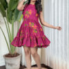 Women Floral Sleeveless Georgette Dress